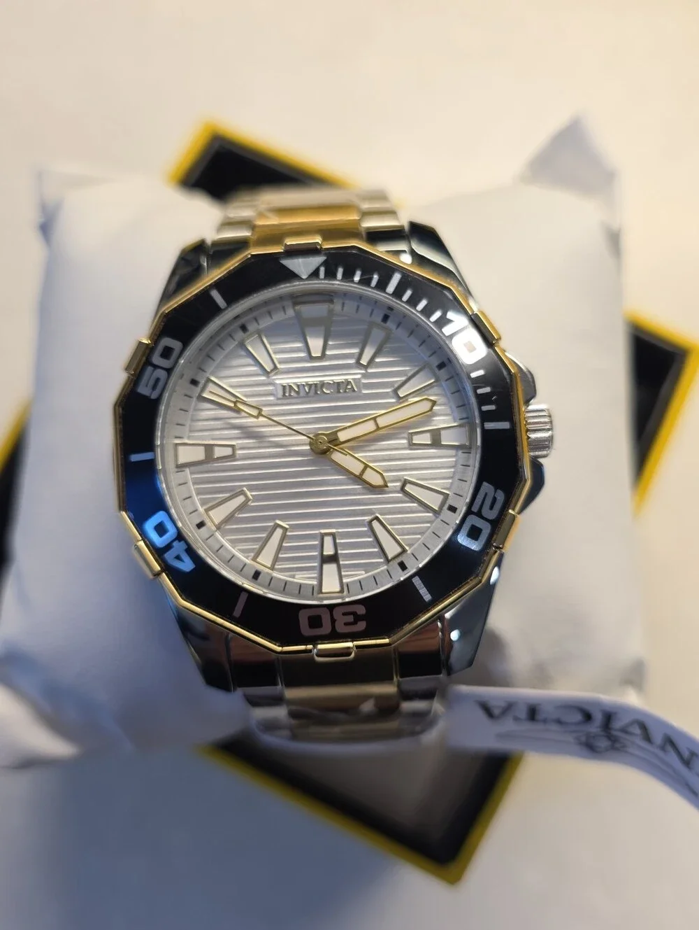 328.  Invicta Pro Diver Men's Watch 46mm, Gold, Steel (69237)